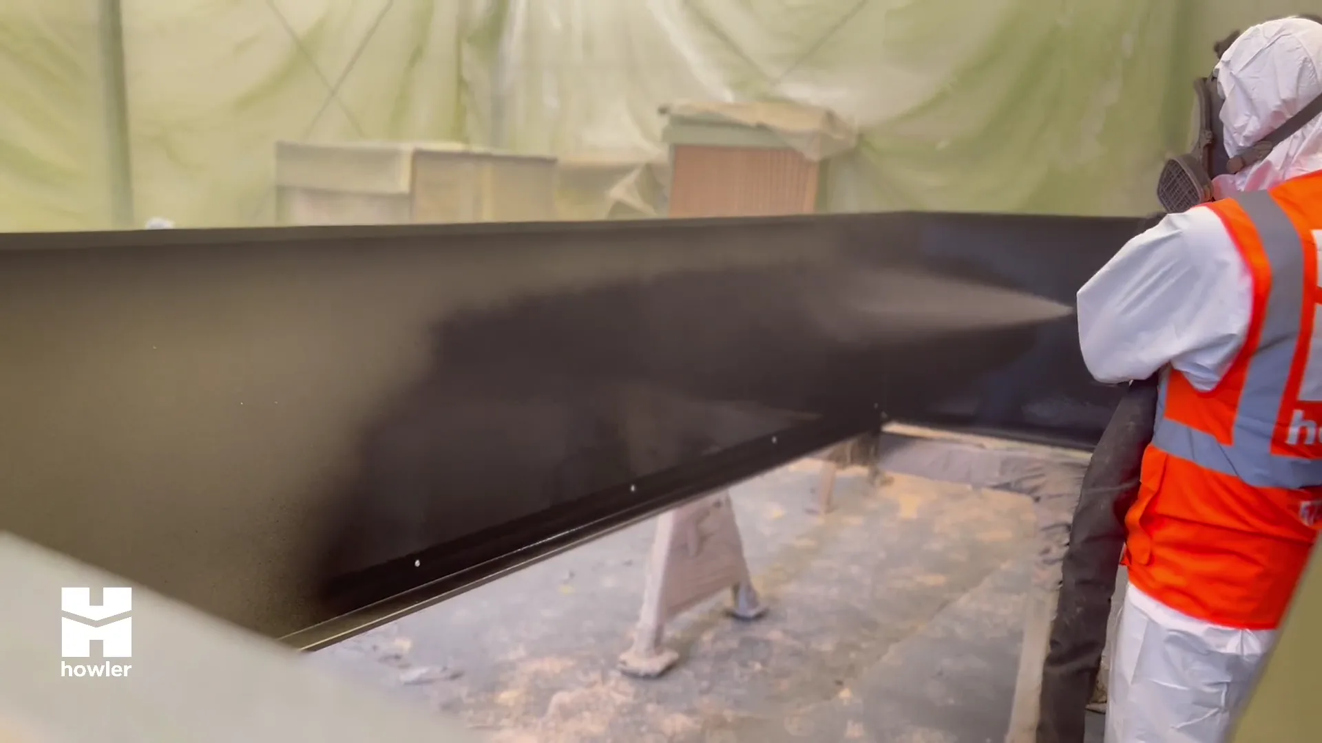 Application of a protective coating